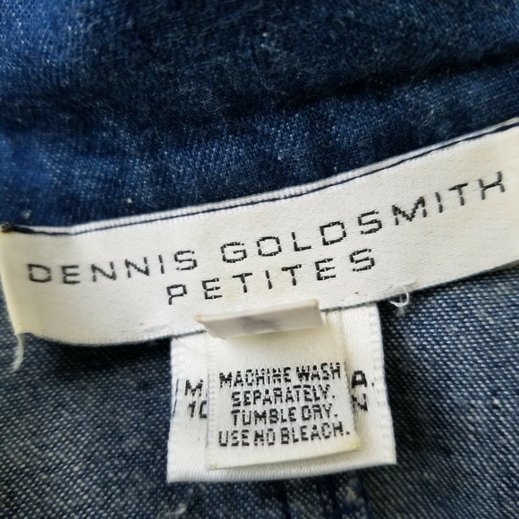 Dennis Goldsmith Denim Dress Long Sleeve Size 6P - Picture 5 of 8